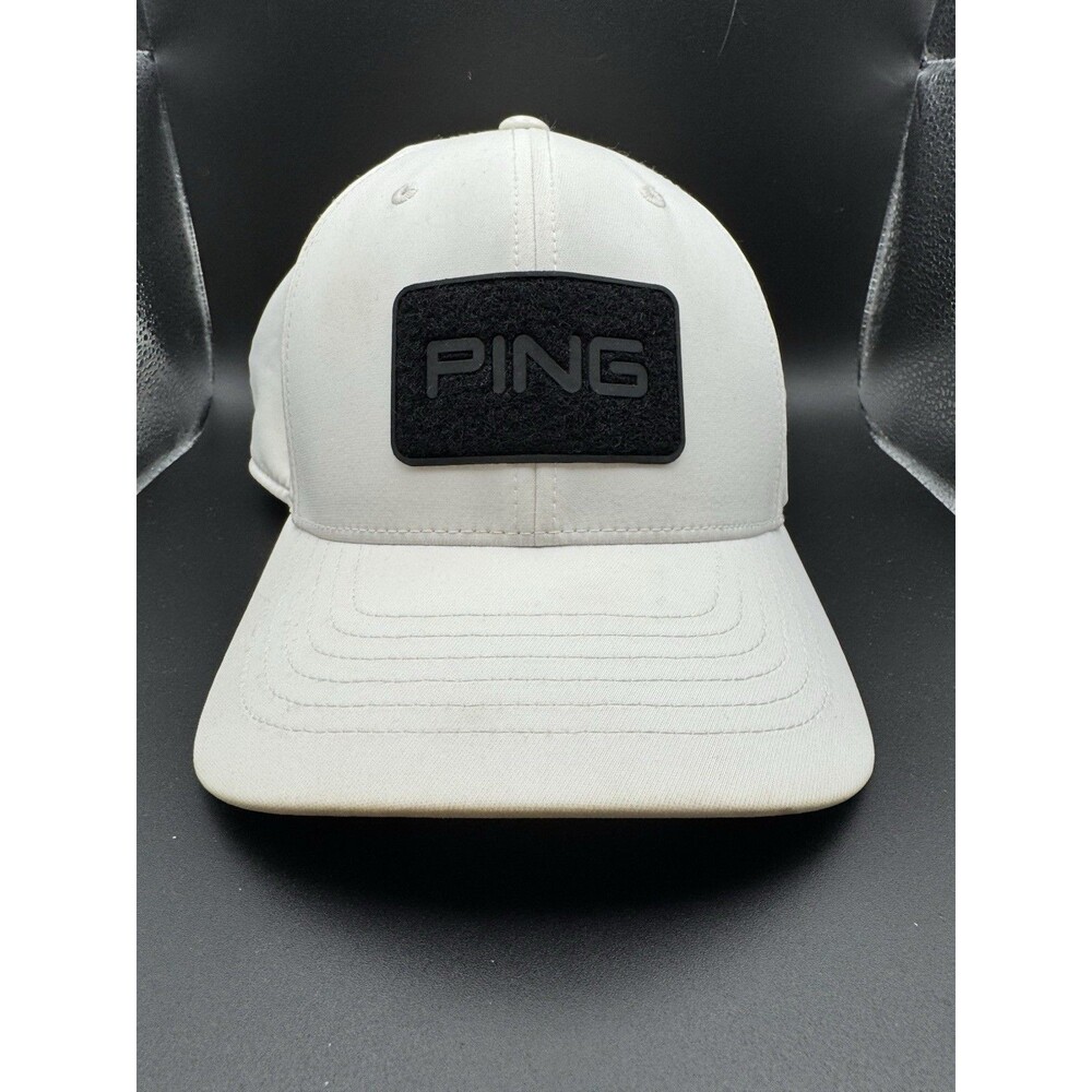 2024 PING White Patch Golf Hat Adjustable Snapback Cap One Size